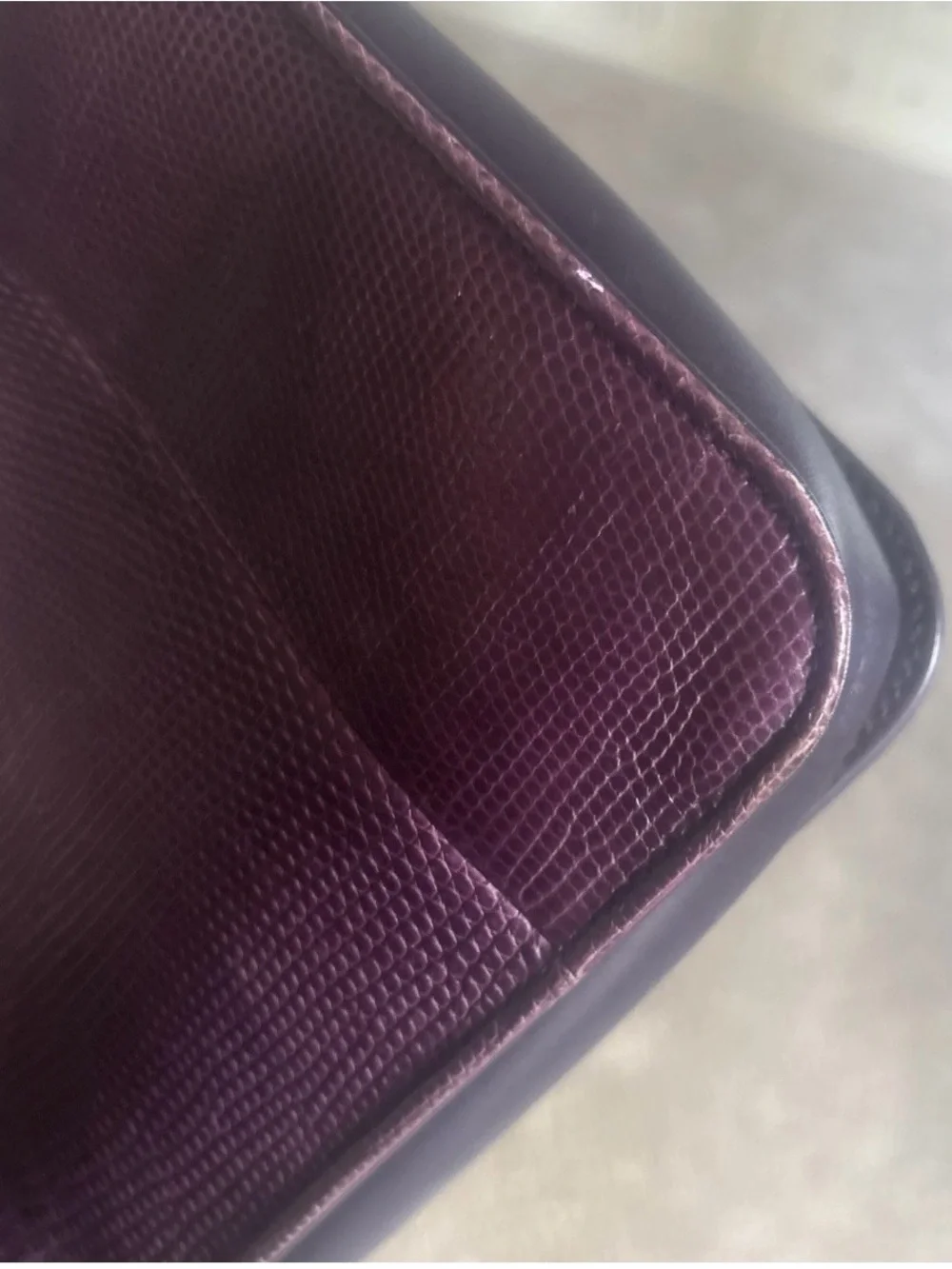 Rare Piece of CHANEL Craftsmanship — Prune Lizard Perfect Edge Flap